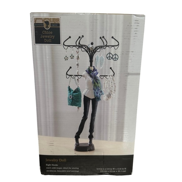 Chloe Jewelry Doll Jewelry Organizer White And Blue NEW IN BOX - Picture 4 of 4